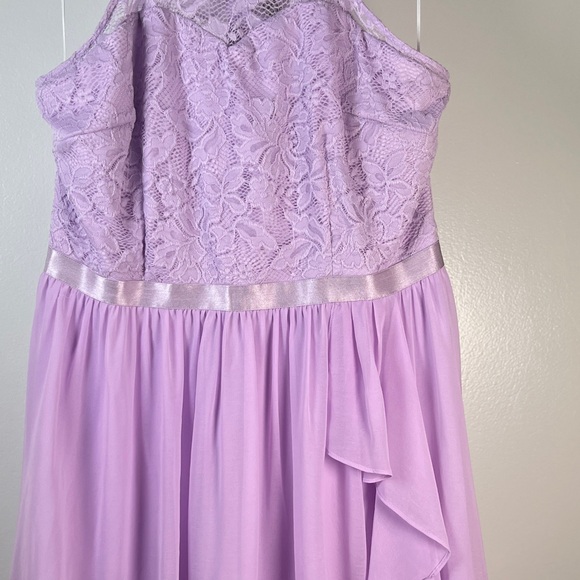 WedTrend Lavender Chiffon & Lace dress - Picture 5 of 7